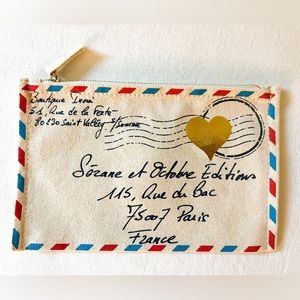 Sézane x Inoui Éditions Postal Letter Clutch Pouch